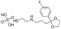 2-[3-[2-(p-Fluorophenyl)-1,3-dioxolan-2-yl]propyl]aminoethanethiol sulfate Structure