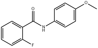 2-플루오로-N-(4-메톡시페닐)벤자미드 구조식 이미지