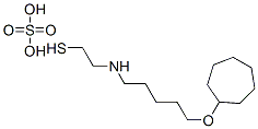 2-[(5-Cycloheptyloxypentyl)amino]ethanethiol sulfate Structure