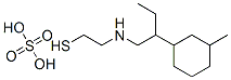 2-[2-(3-Methylcyclohexyl)butyl]aminoethanethiol sulfate Structure