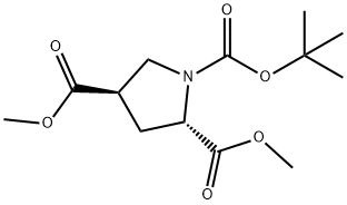 (2S,4R)-1-tert-butyl 2,4-diMethylpyrrolidine-1,2,4-tricarboxylate 구조식 이미지