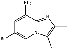 6-broMo-2,3-diMethyliMidazo[1,2-a]pyridin-8-aMine 구조식 이미지