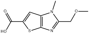 1H-Thieno[2,3-d]imidazole-5-carboxylic  acid,  2-(methoxymethyl)-1-methyl- 구조식 이미지