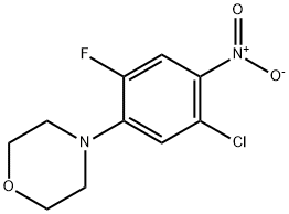 4-(5-CHLORO-2-FLUORO-4-NITRO-PHENYL)-MORPHOLINE Structure
