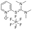 N,N,N',N'-Tetramethyl-S-(1-oxido-2-pyridyl)thiuronium hexafluorophosphate 구조식 이미지