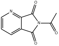 5H-Pyrrolo[3,4-b]pyridine-5,7(6H)-dione,  6-acetyl- 구조식 이미지