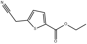 2-아세토니트릴티오펜-5-카르복실산에틸에스테르 구조식 이미지