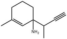 2-Cyclohexen-1-amine,  3-methyl-1-(1-methyl-2-propynyl)-  (9CI) 구조식 이미지