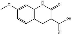 7-METHOXY-2-OXO-1,2,3,4-TETRAHYDROQUINOLINE-3-CARBOXYLIC ACID Structure