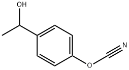 시안산,4-(1-하이드록시에틸)페닐에스테르(9CI) 구조식 이미지