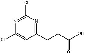 2,6-Dichloro-4-pyriMidinepropanoic Acid Structure