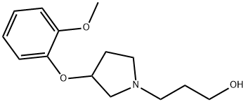 3-(o-Methoxyphenoxy)-1-pyrrolidine-1-propanol Structure