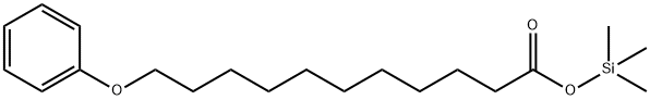 11-Phenoxyundecanoic acid trimethylsilyl ester Structure