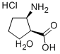 CIS-2-AMINO-1-CYCLOPENTANECARBOXYLIC ACID HYDROCHLORIDE HEMIHYDRATE, 99 구조식 이미지