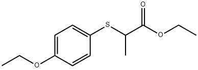 2-[(4-ETHOXYPHENYL)THIO]-PROPANOIC ACID ETHYL ESTER Structure