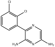 2,6-DIAMINO-3-(2,3-DICHLOROPHENYL)-피라진 구조식 이미지