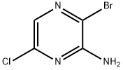 2-Amino-3-bromo-6-chloropyrazine Structure
