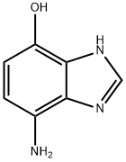 1H-벤즈이미다졸-4-올,7-아미노-(9CI) 구조식 이미지