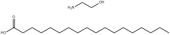 stearic acid, compound with 2-aminoethanol (1:1) 구조식 이미지