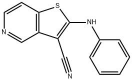 티에노[3,2-c]피리딘-3-카르보니트릴,2-(페닐아미노)-(9CI) 구조식 이미지