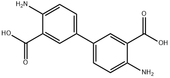 4,4'-DIAMINOBIPHENYL-3,3'-DICARBOXYLIC ACID 구조식 이미지