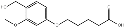 5-(4-HYDROXYMETHYL-3-METHOXYPHENOXY)VALERIC ACID Structure