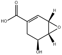 7-Oxabicyclo[4.1.0]hept-2-ene-3-carboxylicacid,5-hydroxy-,(1S,5S,6R)-(9CI) Structure