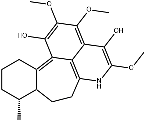 [6aR,(-)]-4,5,6,6a,7,8-Hexahydro-2,11,12-trimethoxy-6-methylbenzo[6,7]cyclohepta[1,2,3-ij]isoquinoline-1,10-diol Structure