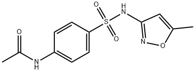 4-ACETYLAMINO-N-(5-METHYL-3-ISOXAZOLYL)BENZENESULFONAMIDE 구조식 이미지