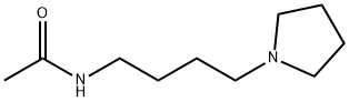 아세트아미드,N-[4-(1-피롤리디닐)부틸]- 구조식 이미지