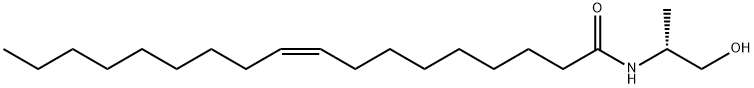 (Z)-(R)-N-((2-하이드록시-1-메틸)에틸)-9-옥타데센아미드 구조식 이미지