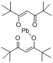 비스(2,2,6,6-테트라메틸-3,5-헵탄디오나토)납(Ⅱ) 구조식 이미지