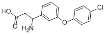 3-아미노-3-[3-(4-클로로-페녹시)-페닐]-프로피온산 구조식 이미지