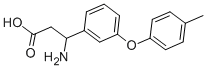 3-아미노-3-[3-(4-METHYL-PHENOXY)-PHENYL]-PROPIONICACID 구조식 이미지