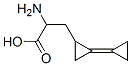 Cyclopropanepropanoic acid, alpha-amino-2-cyclopropylidene- (9CI) Structure