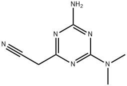 4-AMINO-6-(DIMETHYLAMINO)-1,3,5-TRIAZIN-2-YL]ACETONITRILE Structure