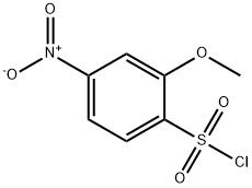 2-Methoxy-4-nitrobenzenesulfonyl chloride 구조식 이미지