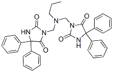 3,3'-(Propyliminobismethylene)bis(5,5-diphenylimidazolidine-2,4-dione) Structure