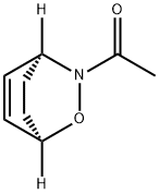 2-Oxa-3-azabicyclo[2.2.2]oct-5-ene, 3-acetyl-, (1R,4S)- (9CI) 구조식 이미지