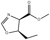 4-Oxazolecarboxylicacid,5-ethyl-4,5-dihydro-,methylester,(4R,5R)-(9CI) 구조식 이미지