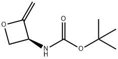 Carbamic acid, [(3S)-2-methylene-3-oxetanyl]-, 1,1-dimethylethyl ester (9CI) Structure