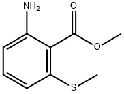Benzoic acid, 2-amino-6-(methylthio)-, methyl ester (9CI) Structure
