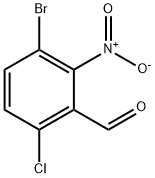 Benzaldehyde, 3-broMo-6-chloro-2-nitro- Structure