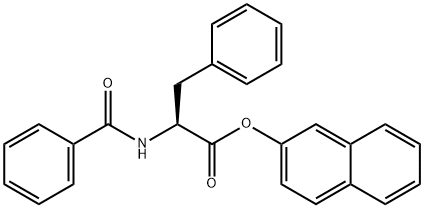 N-BENZOYL-DL-PHENYLALANINE 2-NAPHTHYL ESTER 구조식 이미지