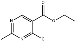 ETHYL 4-CHLORO-2-METHYLPYRIMIDINE-5-CARBOXYLATE Structure