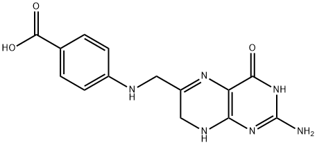 4-[(2-amino-4-oxo-7,8-dihydro-1H-pteridin-6-yl)methylamino]benzoic acid 구조식 이미지
