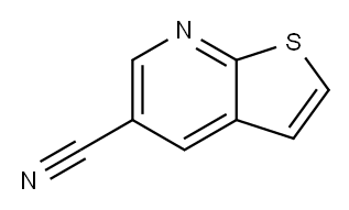 THIENO[2,3-B]PYRIDINE-5-CARBONITRILE 구조식 이미지