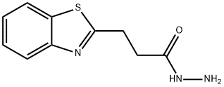 2-Benzothiazolepropionicacid,hydrazide(8CI) Structure