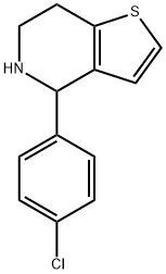 4-(4-CHLOROPHENYL)-4,5,6,7-TETRAHYDROTHIENO[3,2-C]PYRIDINE Structure