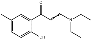 (E)-3-(DIETHYLAMINO)-1-(2-HYDROXY-5-METHYLPHENYL)PROP-2-EN-1-ONE 구조식 이미지